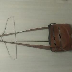 Women  crossbody bag with zippers by Franco Sarto